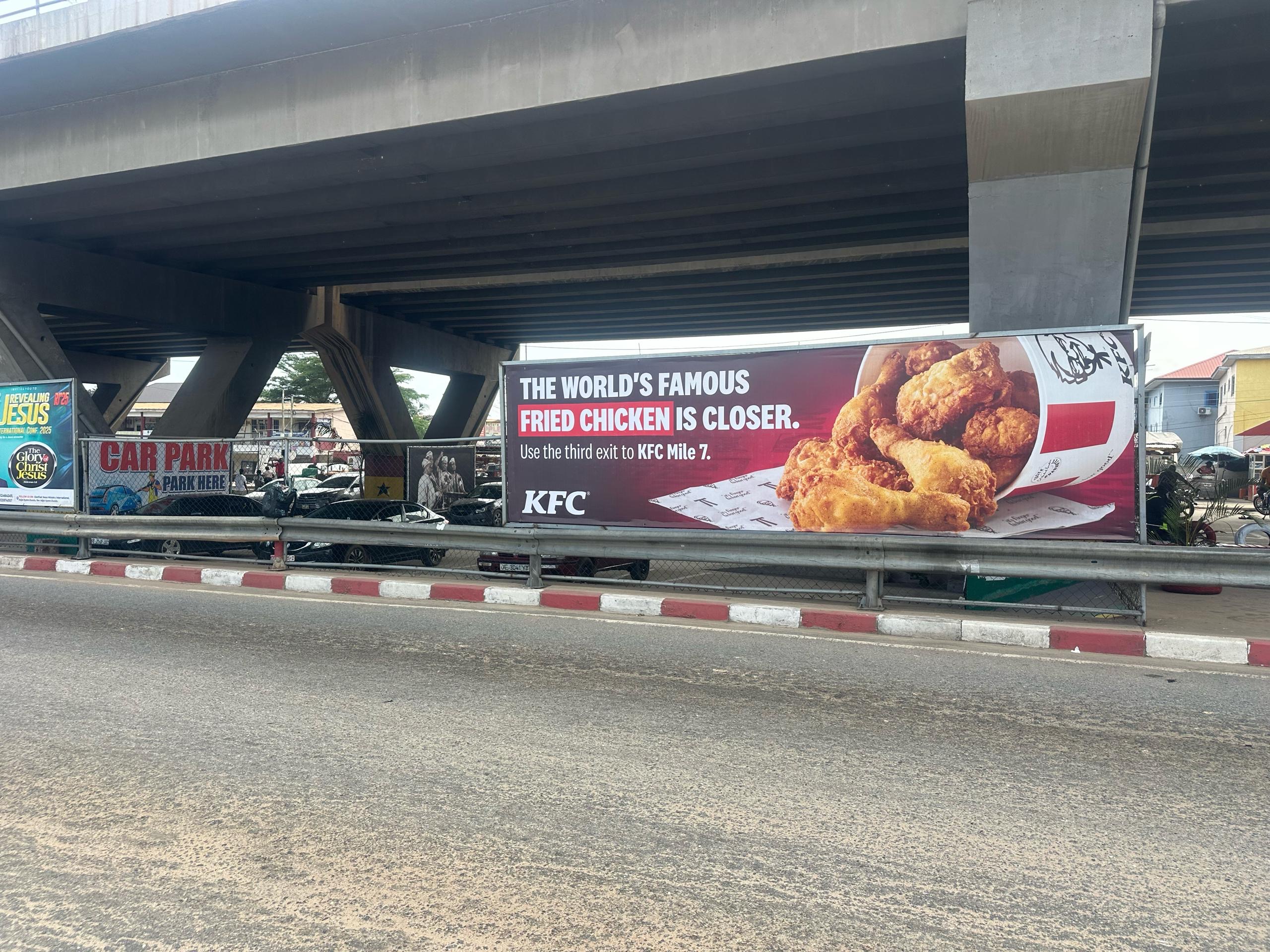 Fence advertising example